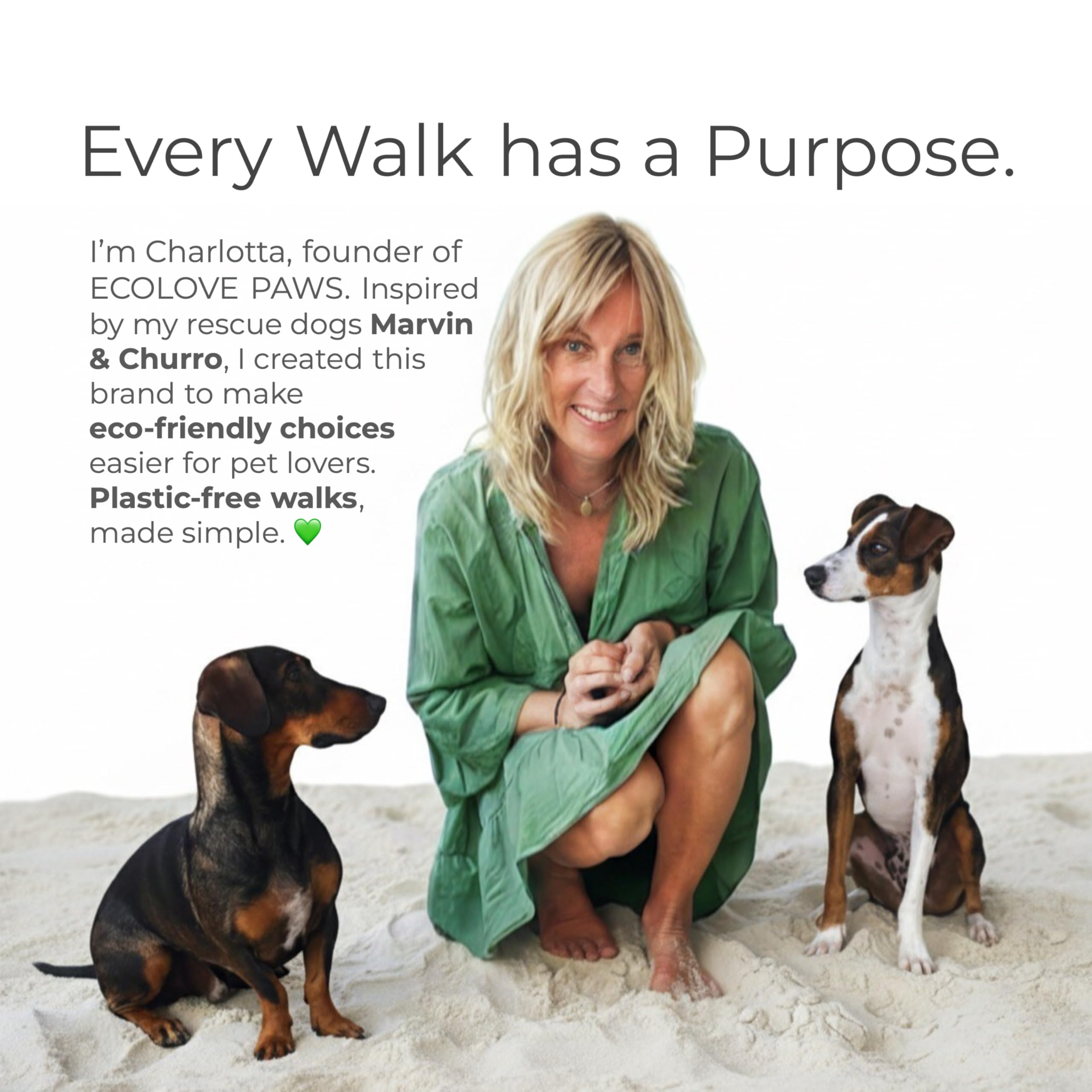 EcoLove Paws rescue-support program supports shelters with every purchase.