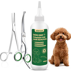 EcoStylife dog ear powder zinc-infused for soothing grooming sessions