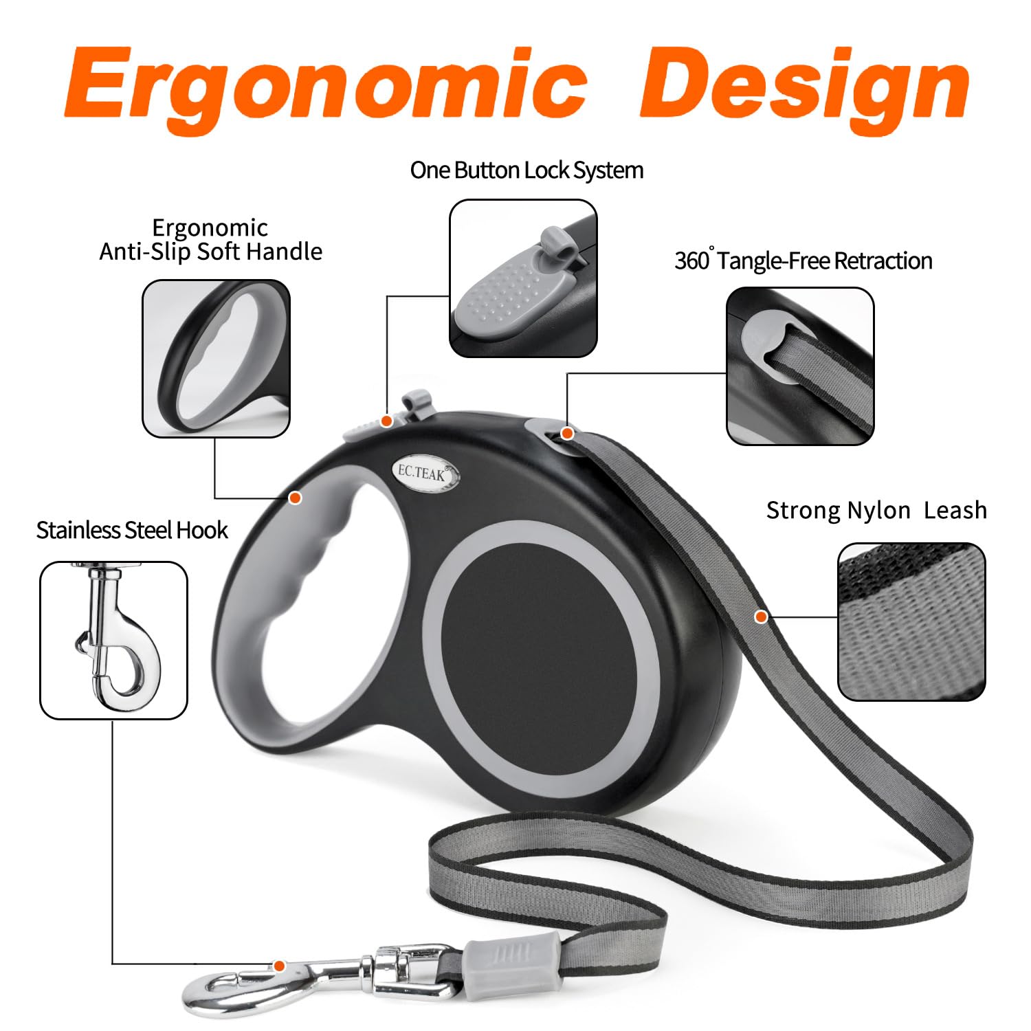 EC.TEAK strong nylon tape showcases durability during outdoor walks.