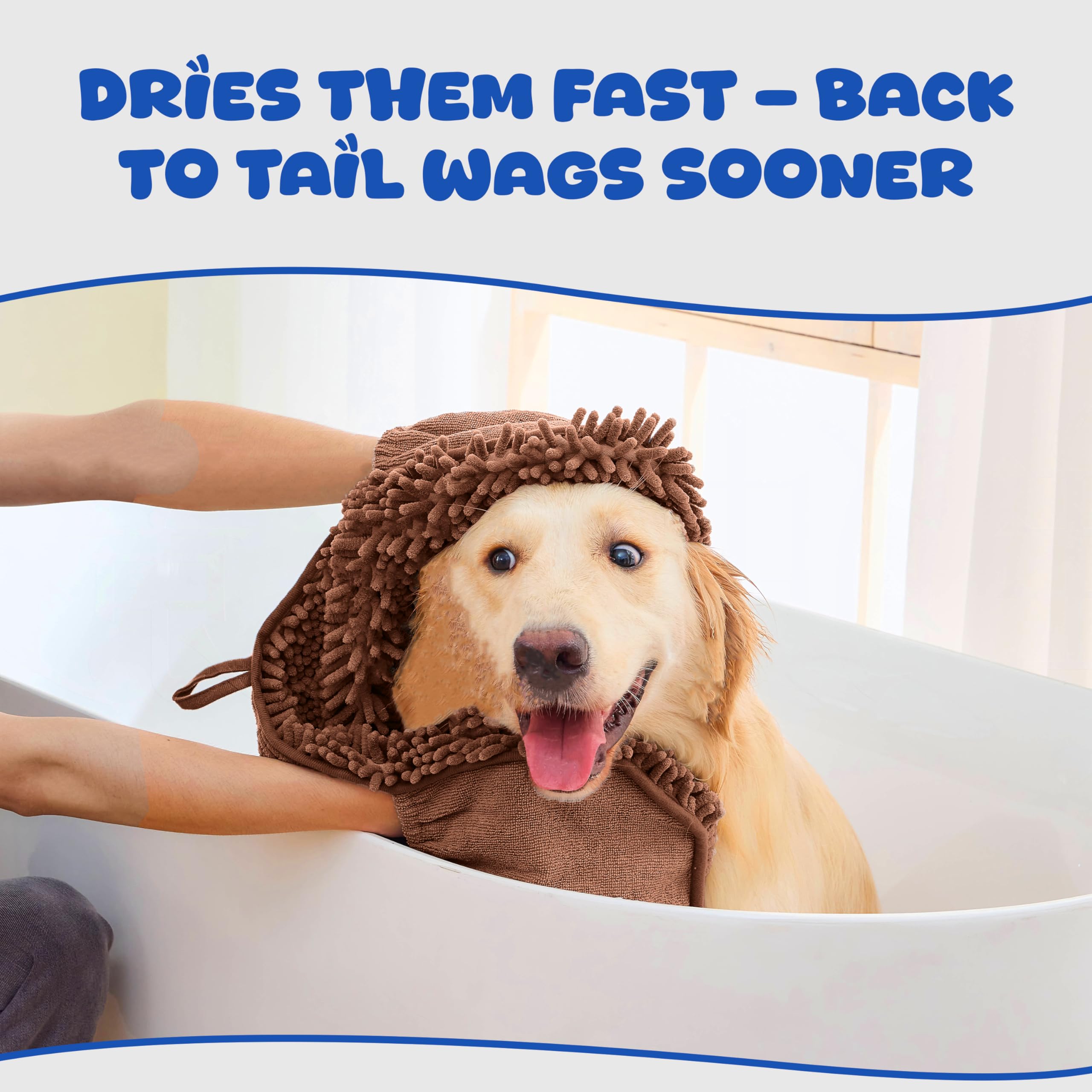 EDENATURE Dog Towel microfiber packaged product highlighting travel-ready convenience