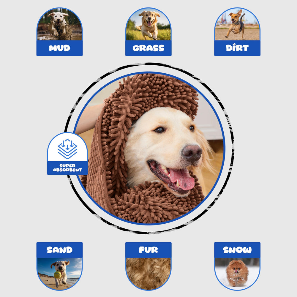 EDENATURE Dog Towel microfiber soft and durable microfiber for daily use