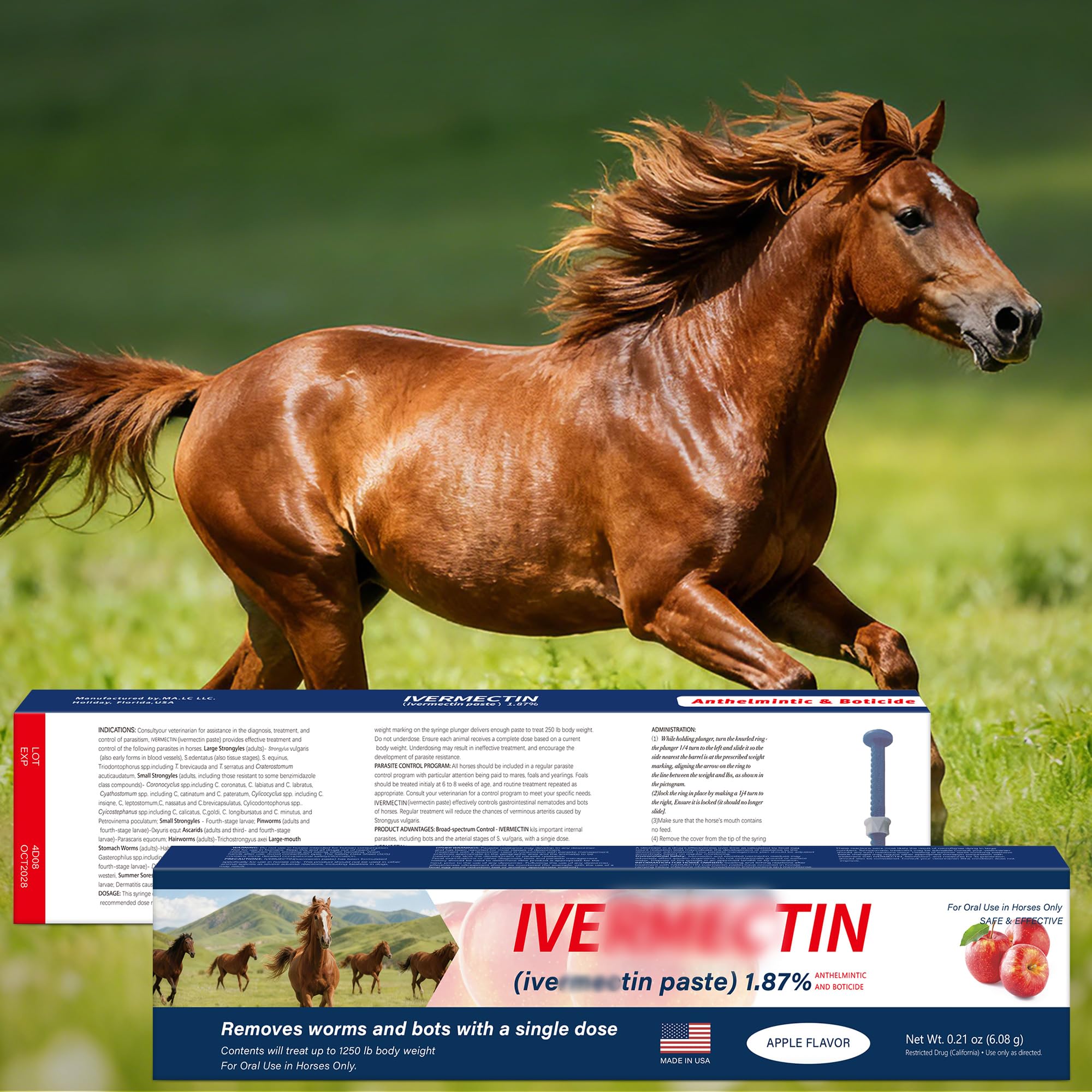 edoia Equine Paste apple-flavored close-up highlights appealing scent