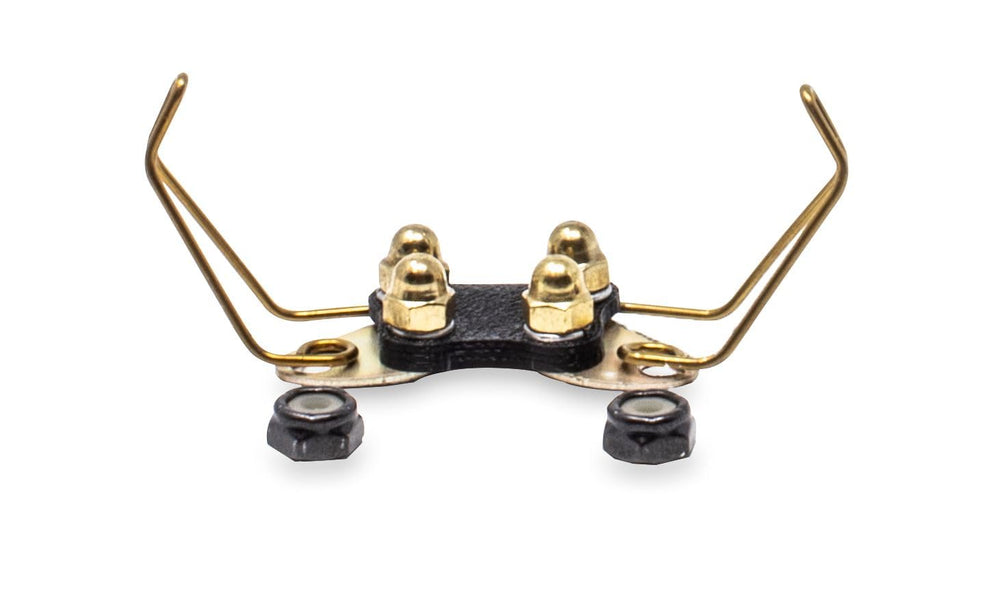 Educator CPAD-011 winged brass contact pad close-up for long-haired dogs.