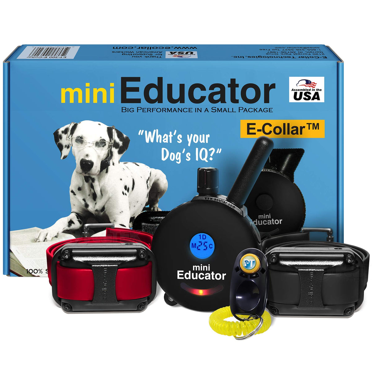 Educator ET-302 black mini e-collar with remote for versatile training.