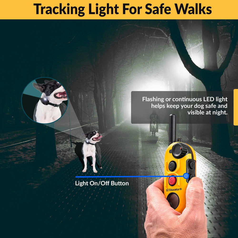 Educator EZ-900 dual charger and night light help locate gear after dark.