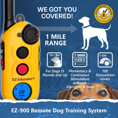 Educator EZ-900 LED light on collar for safer training at night.