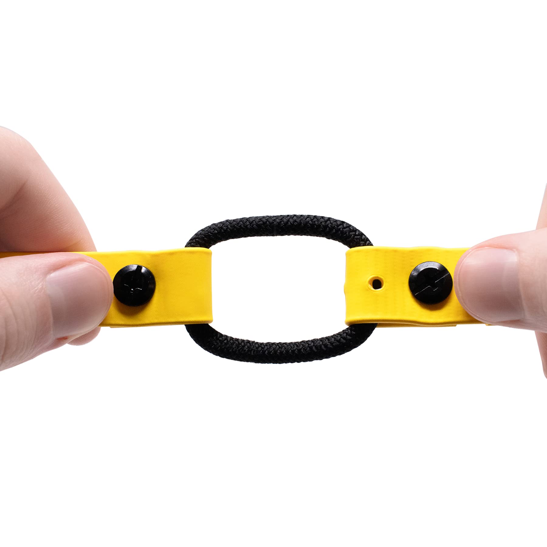 Educator heavy-duty D-ring and snap for leash or ID tag attachment.