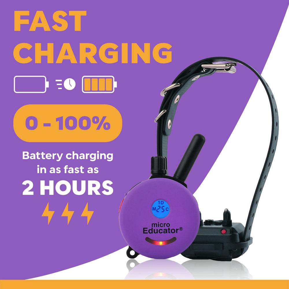Educator ME-300 fast charging battery for uninterrupted training.
