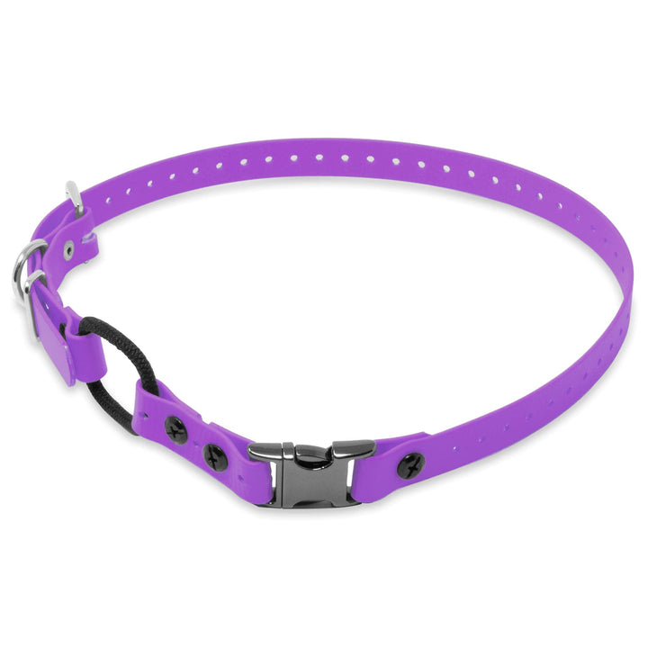 Educator Quick Snap Bungee collar on model demonstrates easy on/off for training