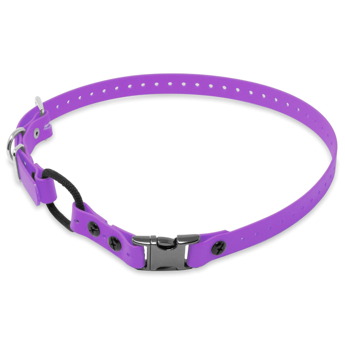 Educator Quick Snap Bungee collar on model demonstrates easy on/off for training