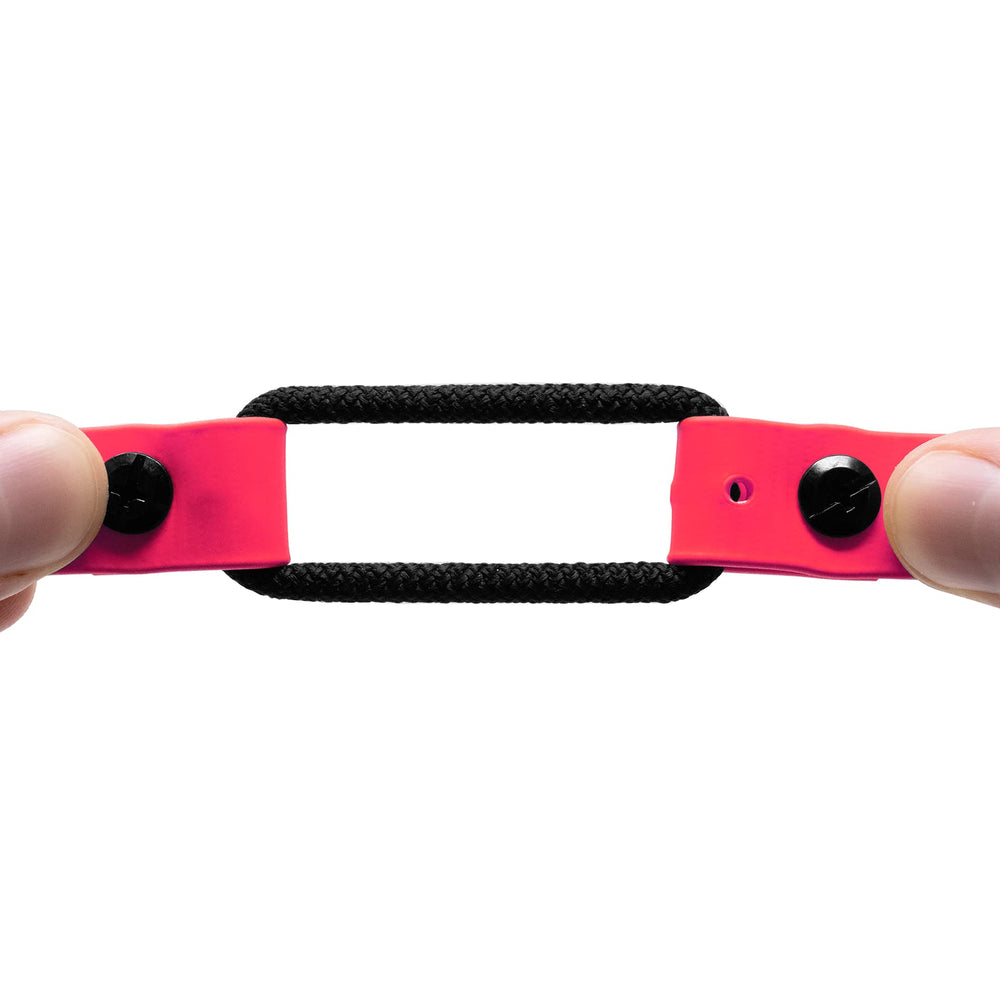 Educator USA-made pink collar with durable hardware for long-lasting use.