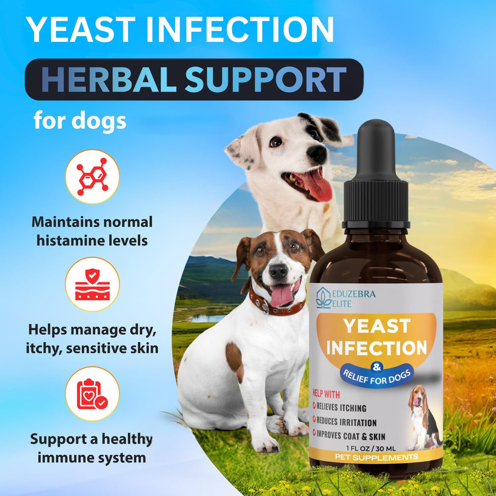 EDUZEBRA liquid formula delivers dog itch relief and comfort.