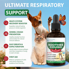 EduZebra label close-up showing multi-symptom relief for dogs and cats.