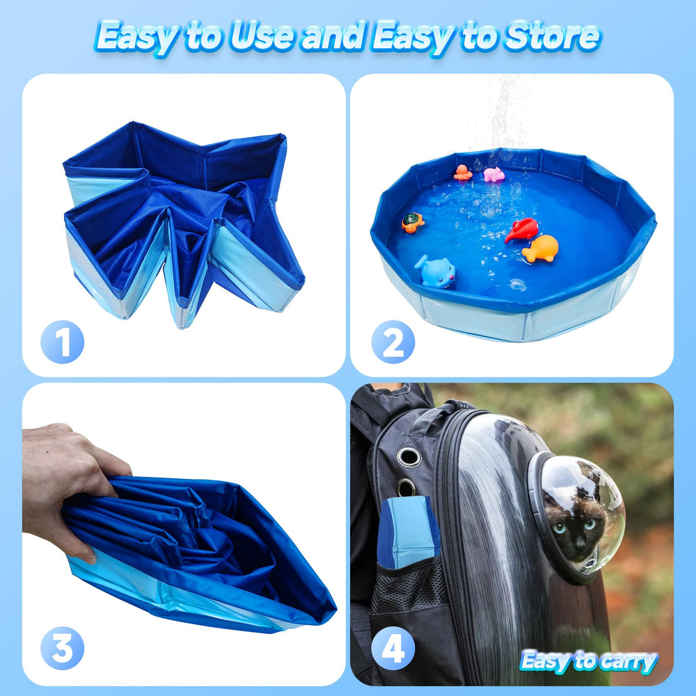 Eelexa large 20x4 inch pool fits up to three cats at once.
