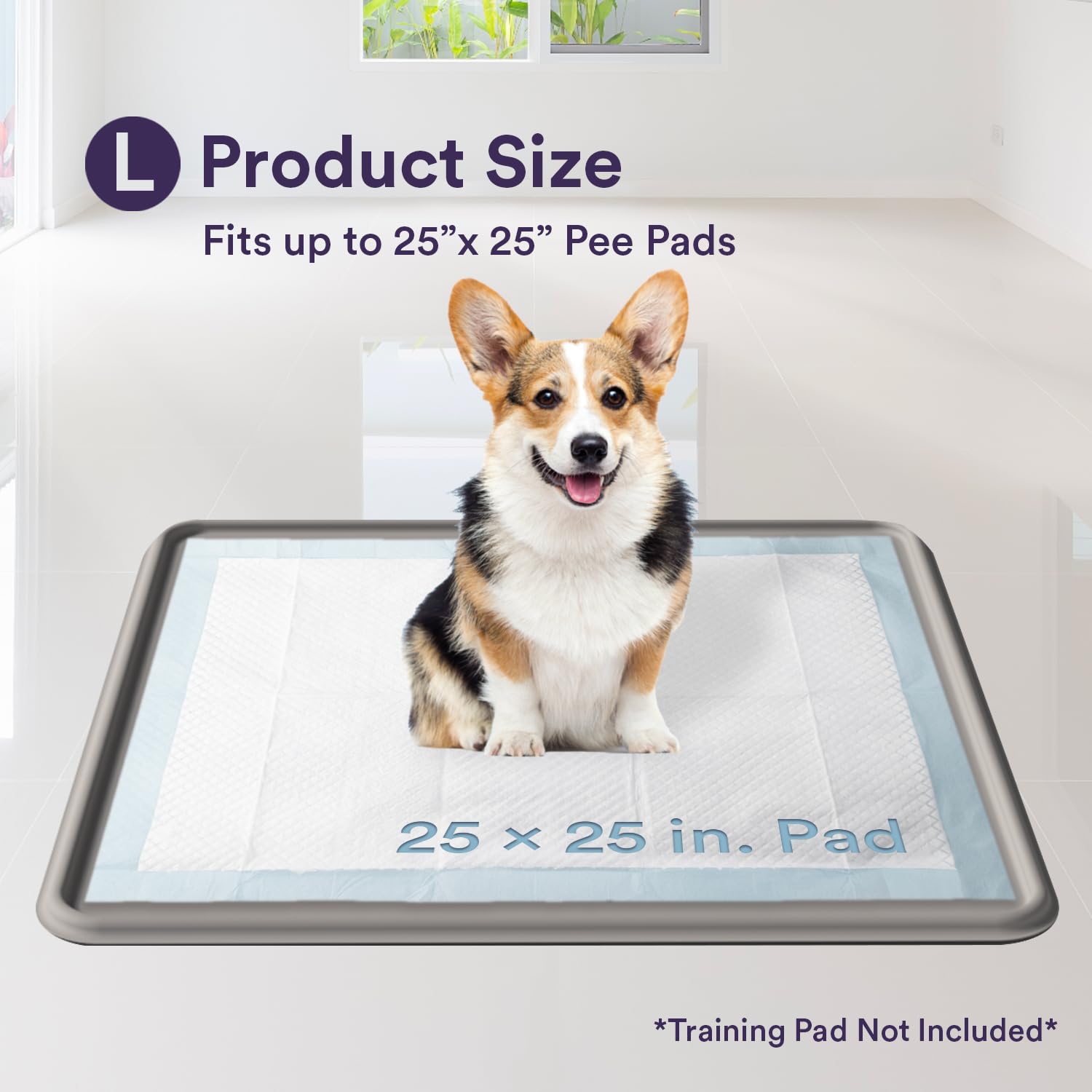 Under food bowls setup keeps spills contained.