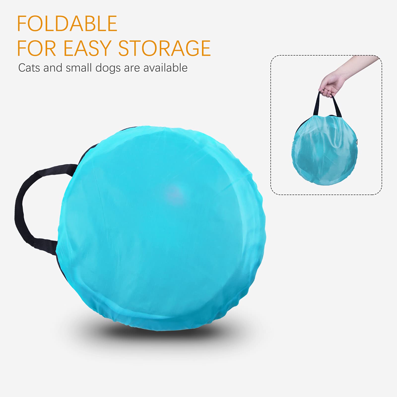 EGETOTA cat tunnel made of soft polyester and steel frame for durability