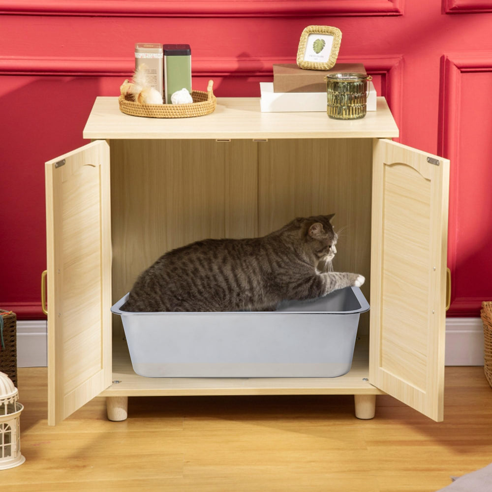 EGMEHOAD odor-resistant design helps minimize smells in the litter area.