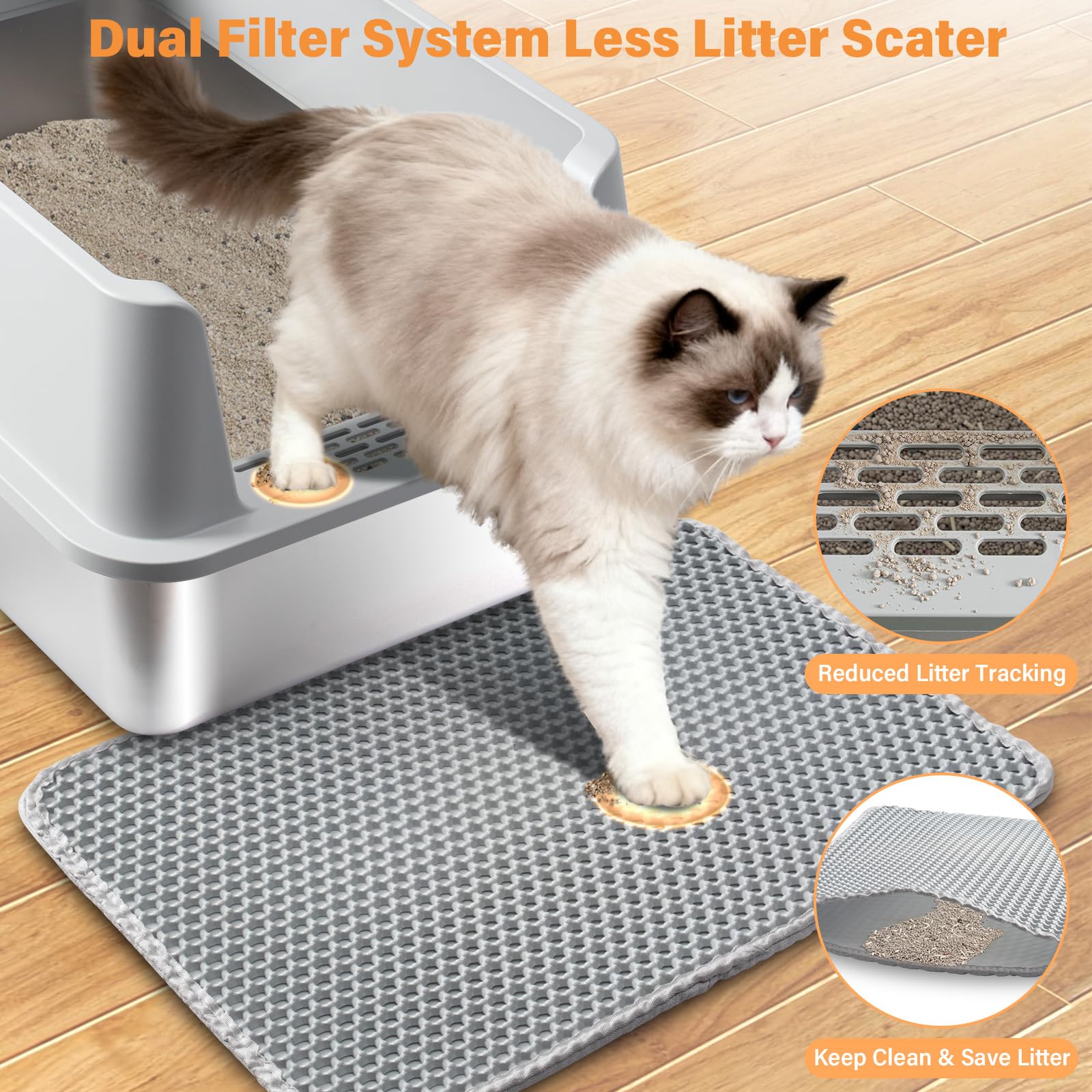 EGMEHOAD anti-urine leakage feature protects floors and reduces mess