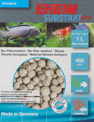 EHEIM Substrat Pro sintered-glass media, high porosity boosts water flow and filtration.