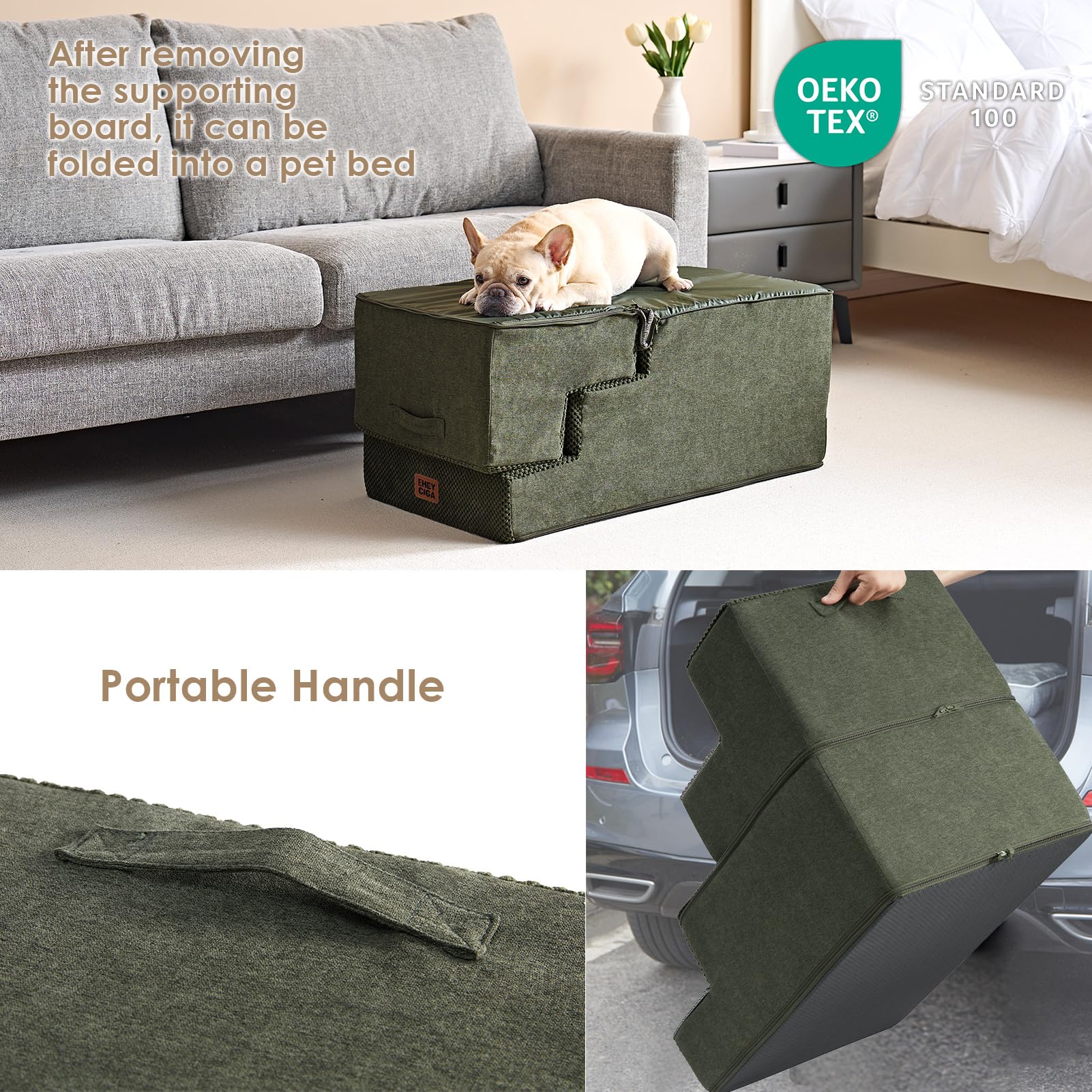 EHEYCIGA 30D foam and eco-friendly board provide steady footing.