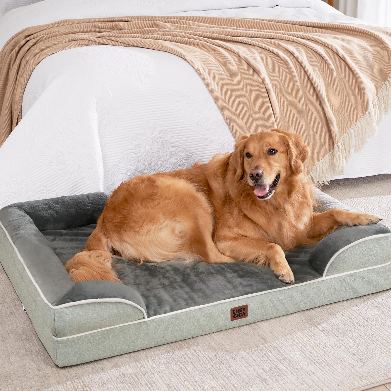 EHEYCIGA memory foam plus egg-crate foam for balanced support