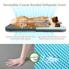 EHEYCIGA bolster-filled shredded-foam provides edge support for lounging