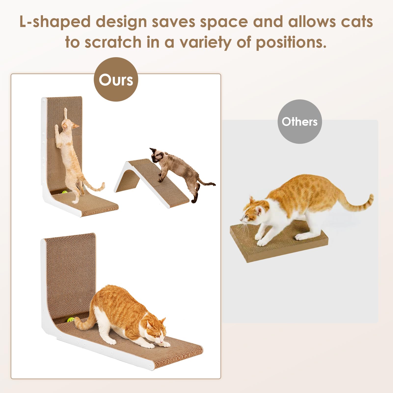 EHEYCIGA indoor-use scratcher made from durable non-toxic paper for daily scratching
