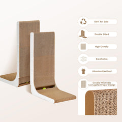 EHEYCIGA scratcher highlights wall protection design for furniture and space efficiency