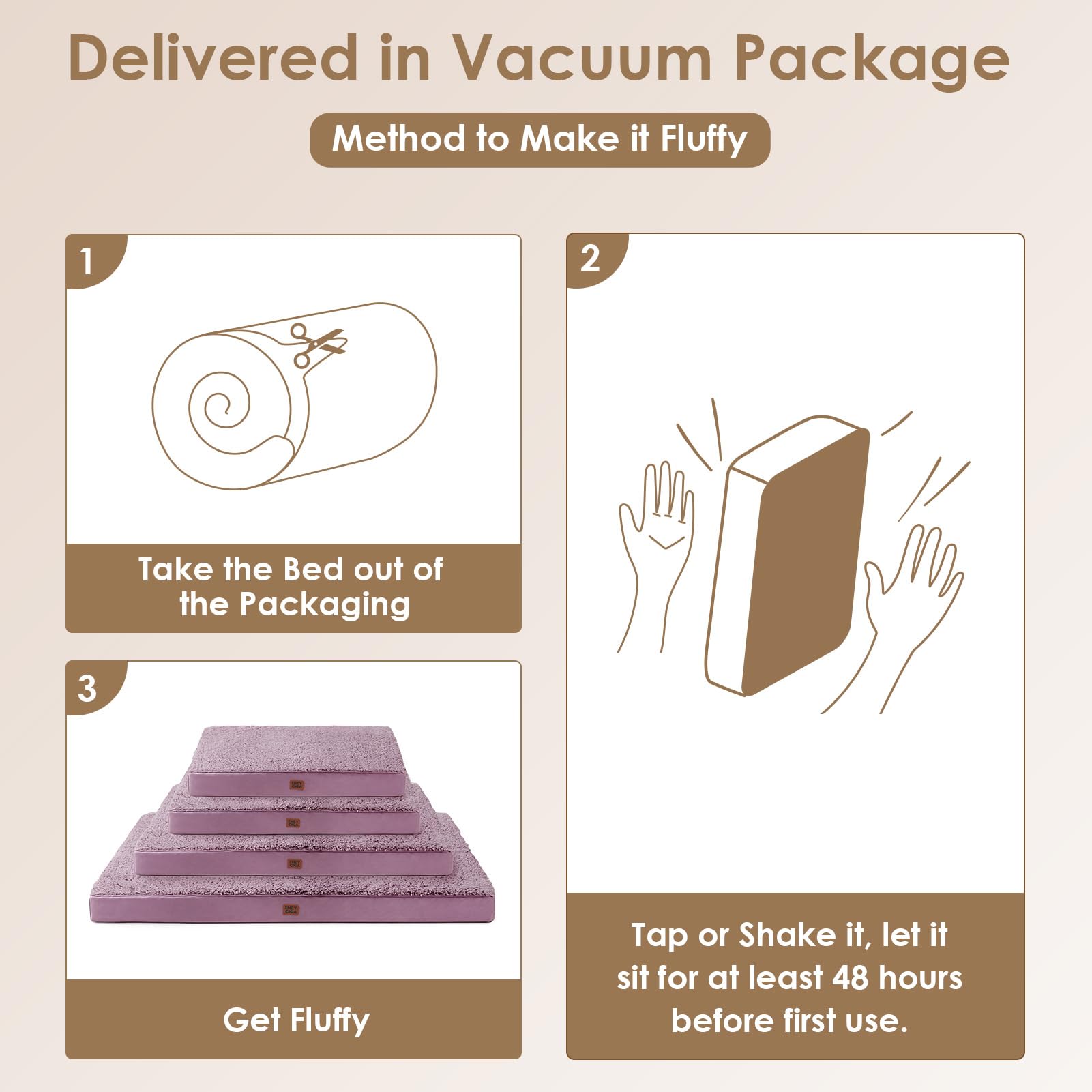 EHEYCIGA care tips note inner foam non-washable