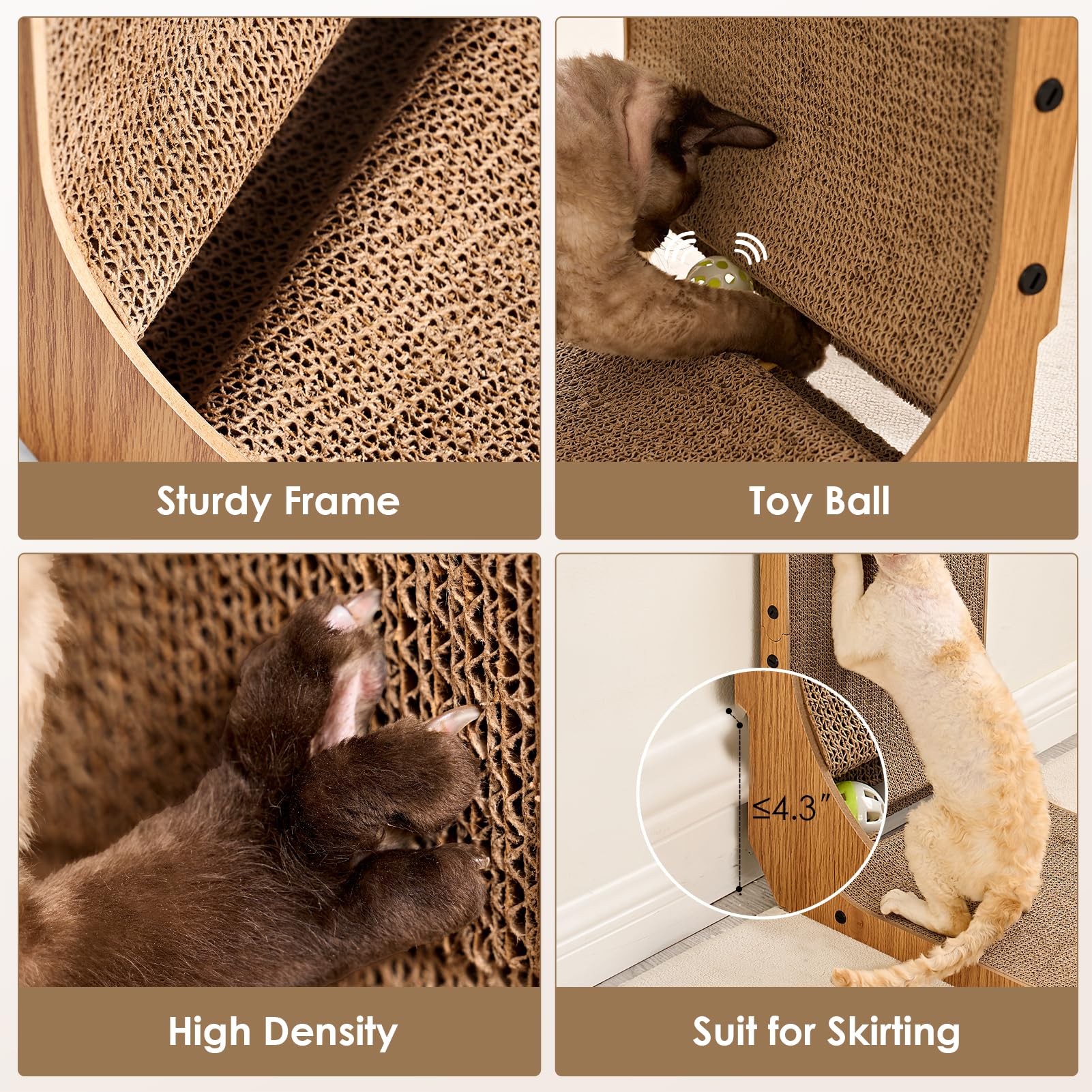 EHEYCIGA scratcher relaxing and stretching area for cats