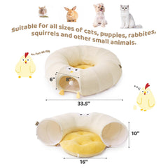EHEYCIGA cat tunnel interactive toy balls encourage multi-cat engagement.