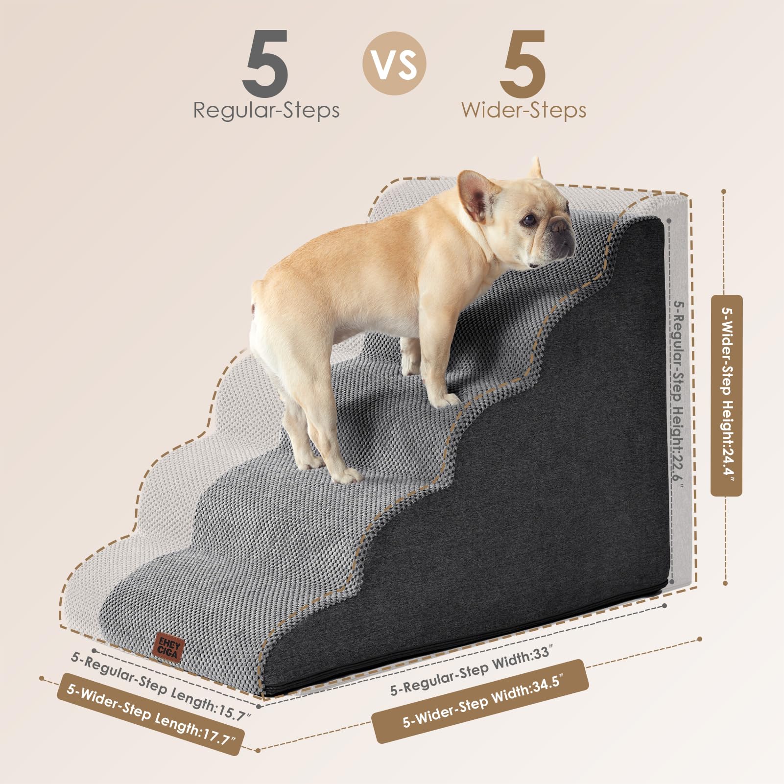 EHEYCIGA 33D foam density provides steady support during climbs.