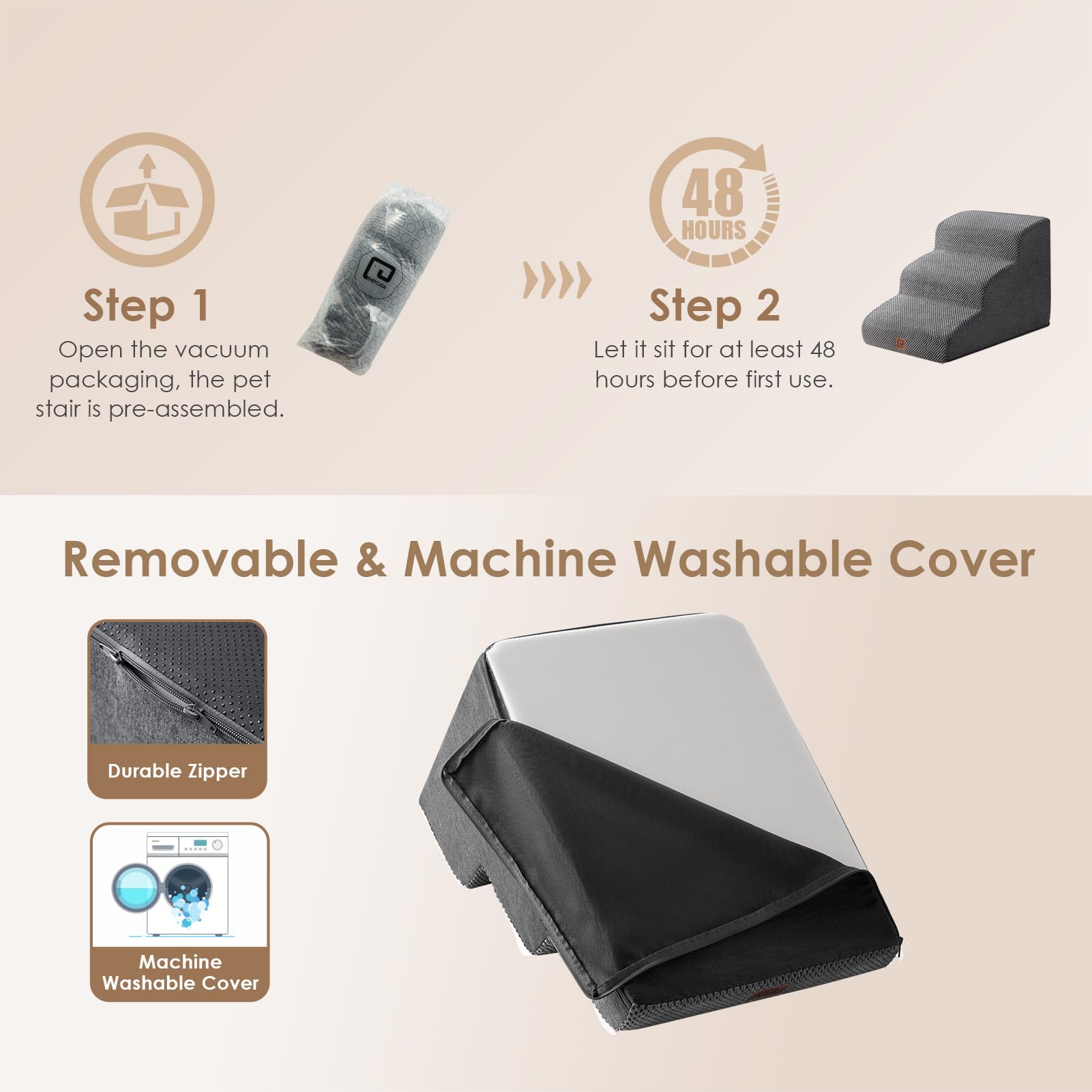 EHEYCIGA assembly pack illustrating simple setup
