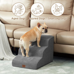 EHEYCIGA grey cover on dog stairs is removable for washing