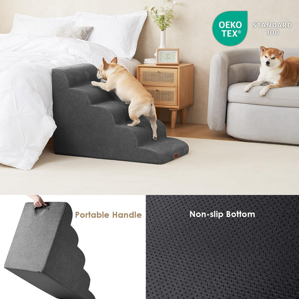 EHEYCIGA non-slip base prevents slips on smooth floors.