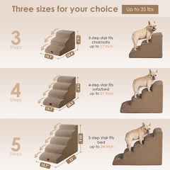 EHEYCIGA non-slip base keeps stairs steady on smooth floors.