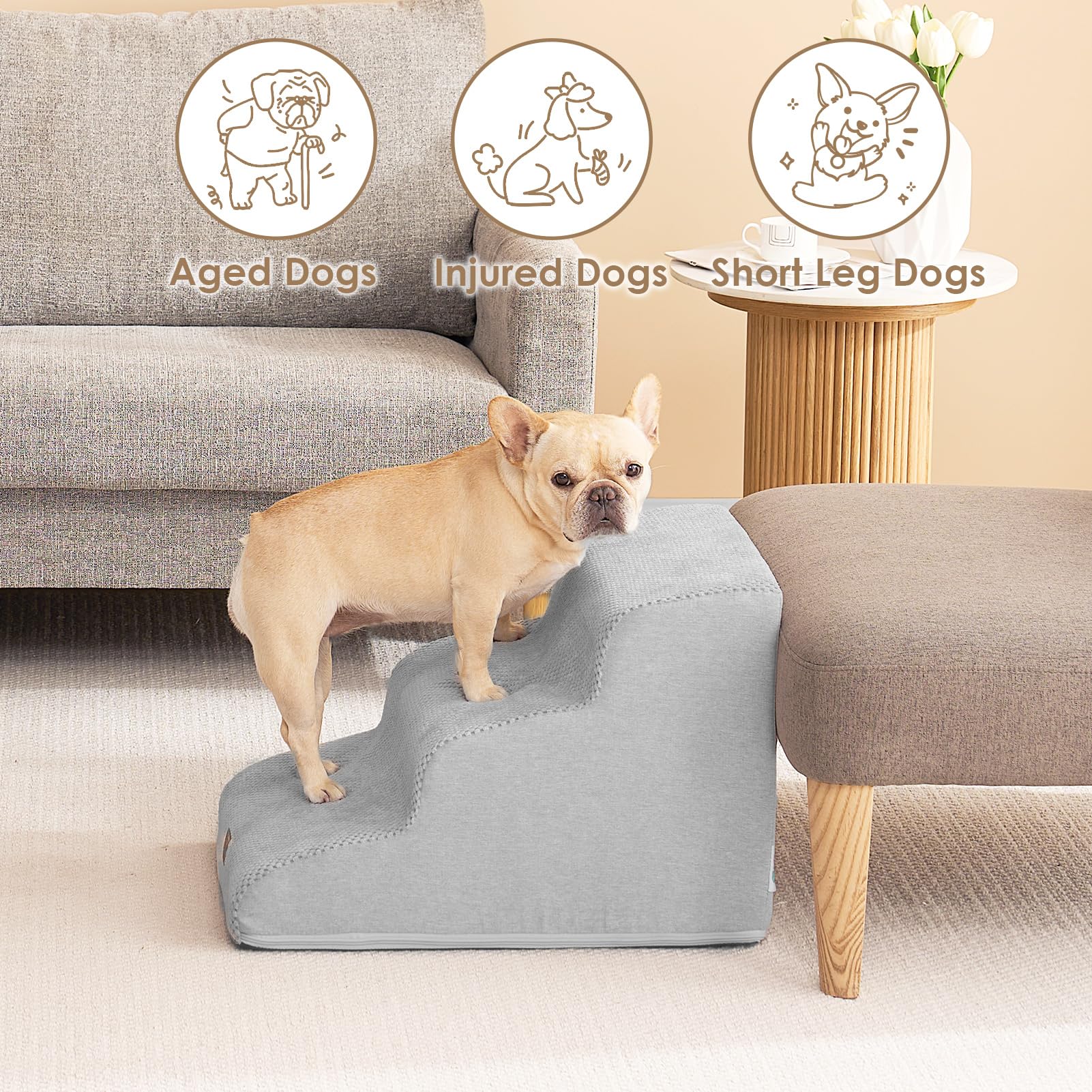 EHEYCIGA non-slip grip detail ensures reliable traction on indoor furniture.
