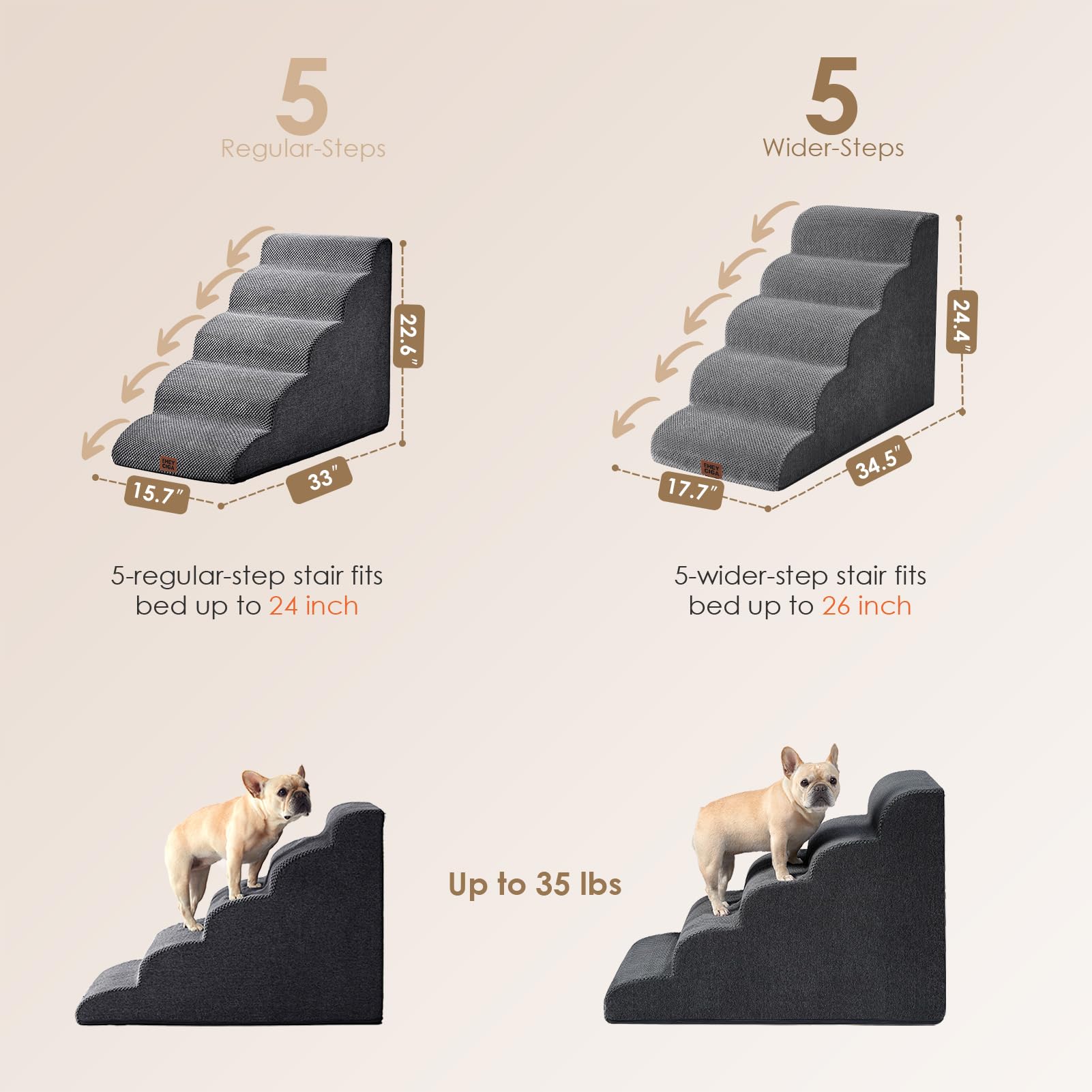 EHEYCIGA curved stairs with removable cover for quick cleaning.
