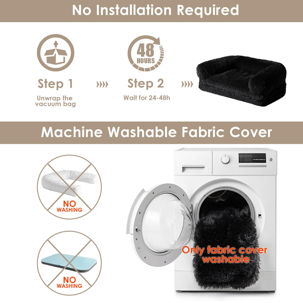 EHEYCIGA machine-washable cover at low temperature for simple cleaning.