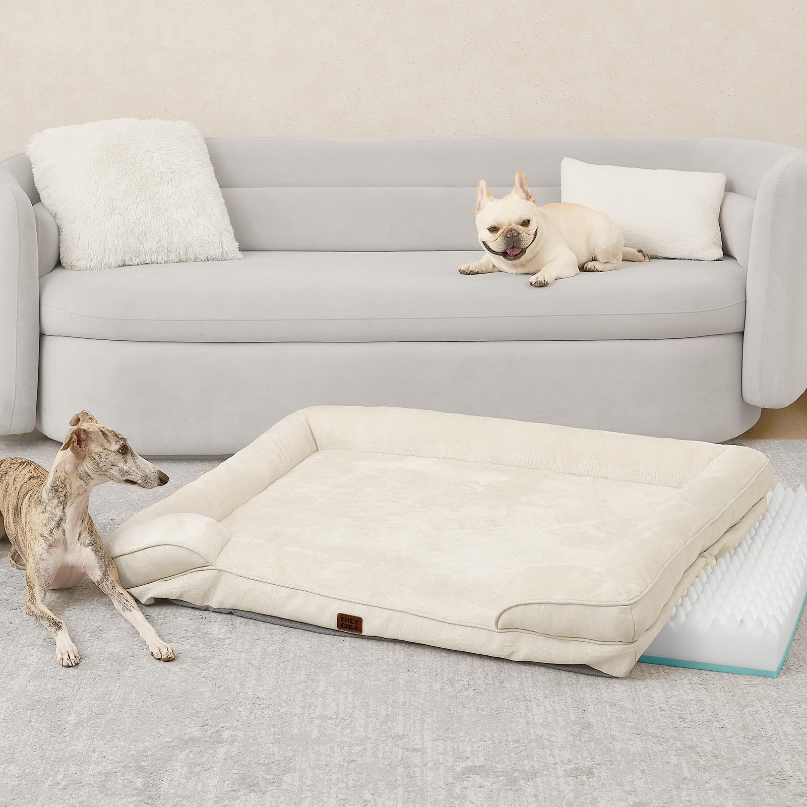 EHEYCIGA faux linen sides are stylish, not waterproof.