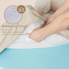 EHEYCIGA cover features a non-slip bottom to prevent shifting on smooth floors.