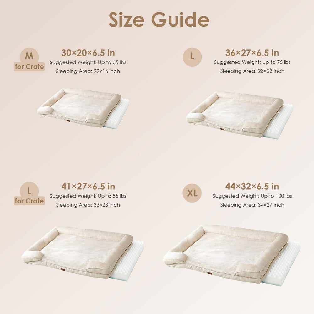 EHEYCIGA dog bed cover is removable and machine washable for easy maintenance.