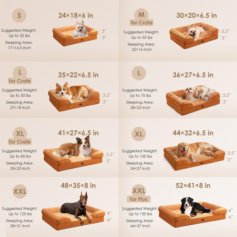 EHEYCIGA dog bed featuring egg crate foam promotes pressure relief during rest.