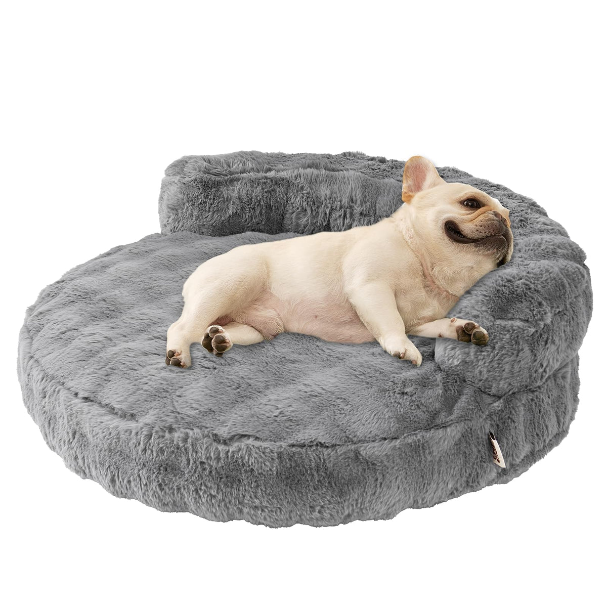 EHEYCIGA dog bed medium fluffy-nap offers cushioned comfort for peaceful lounging.