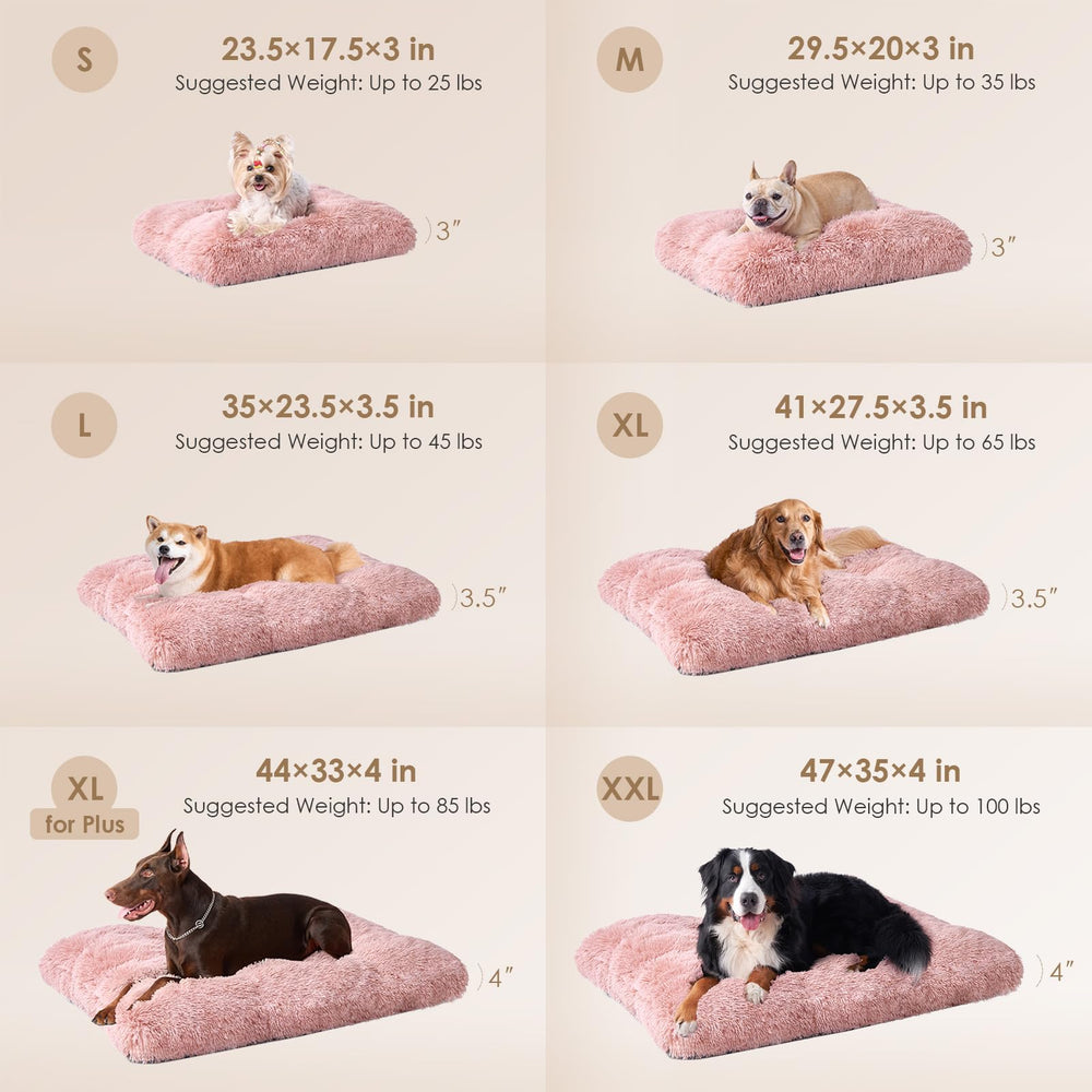 EHEYCIGA dog bed with non-slip bottom stays in place on the floor.