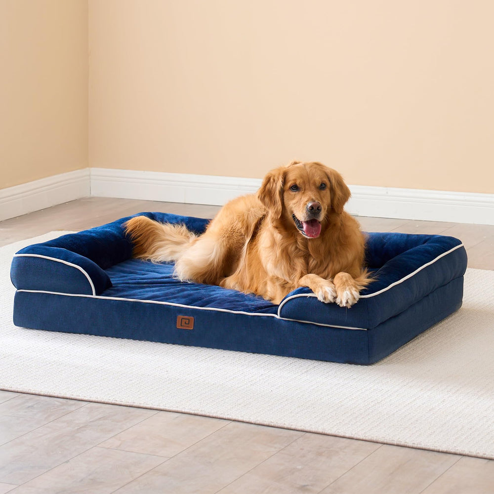 EHEYCIGA non-slip bottom keeps bed in place on hardwood floors.