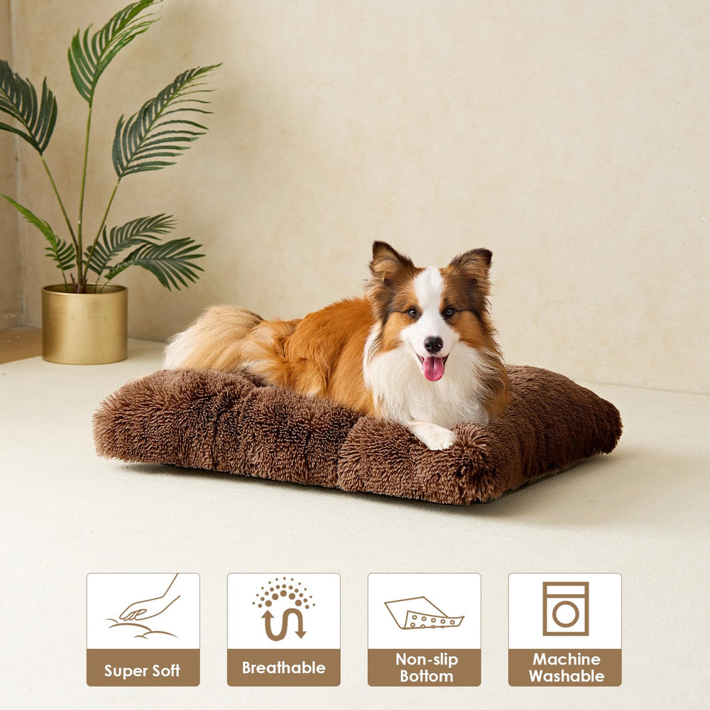 EHEYCIGA plush bed on floor for versatile resting