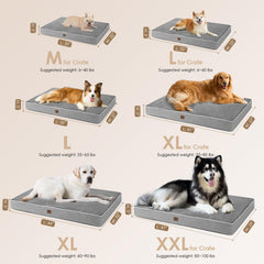EHEYCIGA dog bed removable cover demonstrates easy machine-wash cleanup