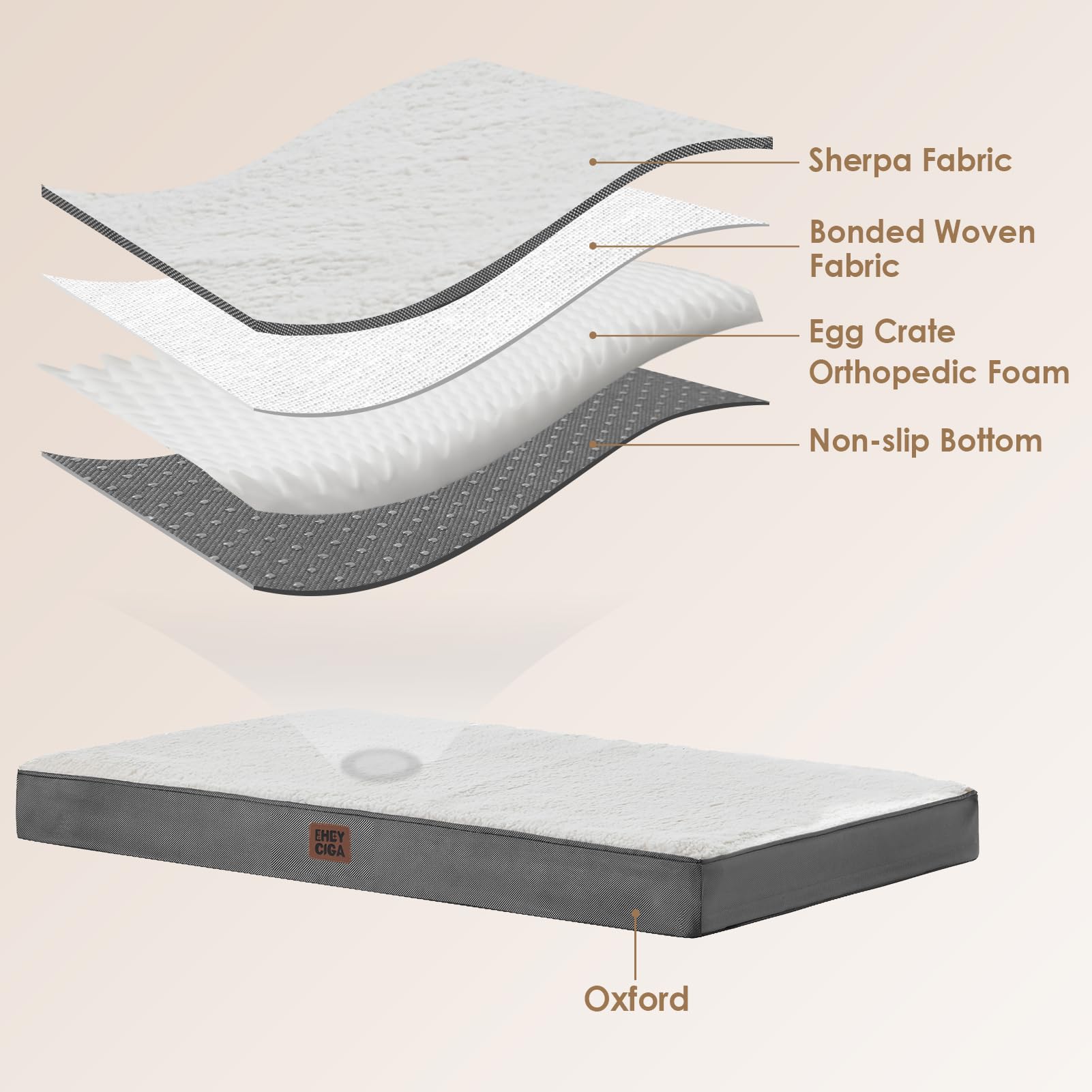EHEYCIGA sherpa top adds plush warmth for a cozy nap