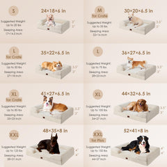 EHEYCIGA dog bed with side bolsters cushions neck and promotes restful sleep.